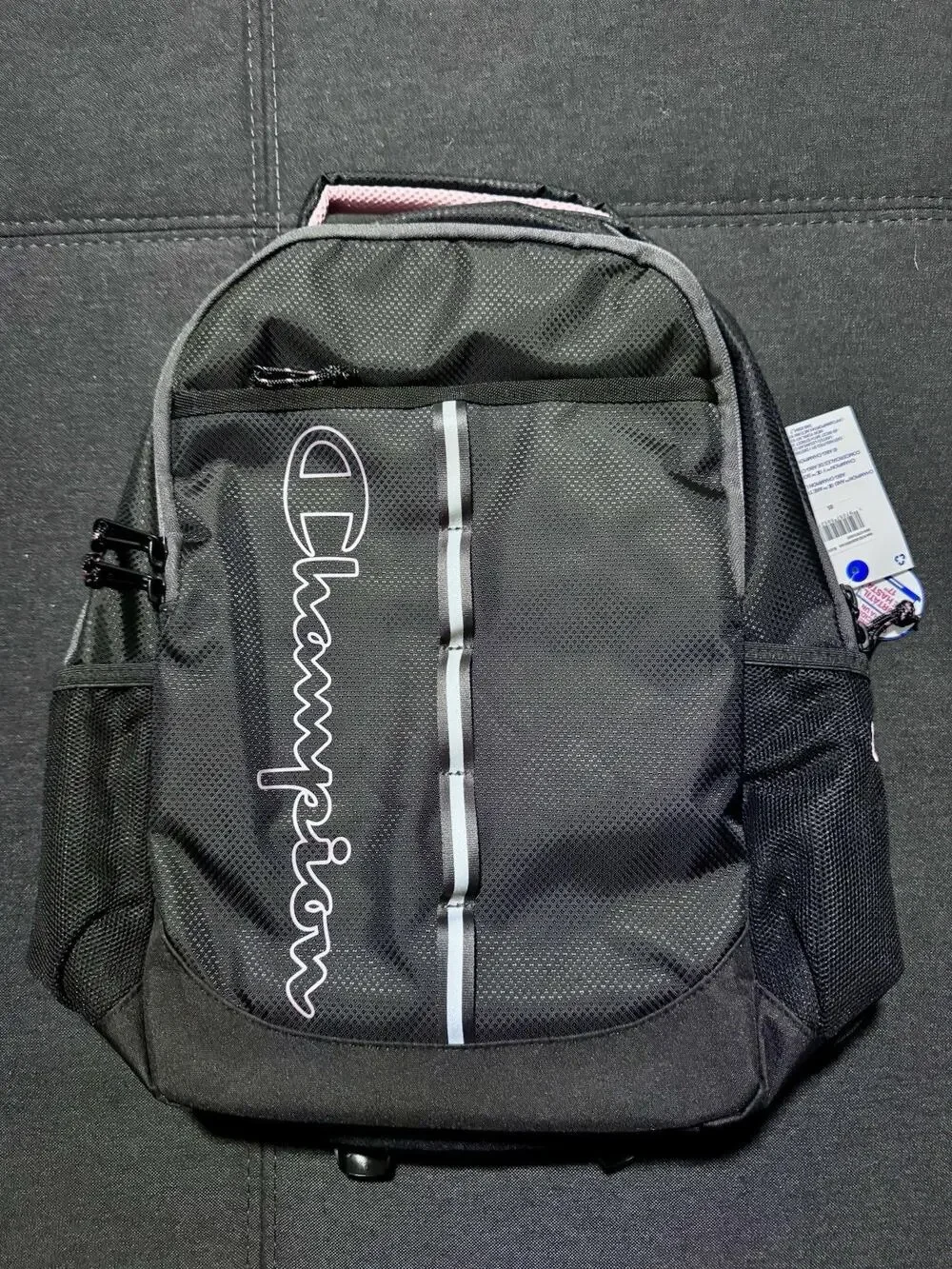 Champion Center Backpack - Black/Pink-17” Laptop